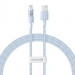 Kabel Baseus Gem 2.4A 1m (niebieski) - Galeria zdjęcie 1