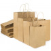 BSTech Torba Papierowa z rączką brązowa 210x110x270 25 szt 120 gsm - Galeria zdjęcie 2