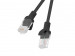 PATCHCORD KAT.6 UTP 0.5M CZARNY FLUKE PASSED LANBERG 10-PACK - Galeria zdjęcie 1