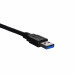 LANBERG KABEL USB-A 3.0 M/M 1M CZARNY - Galeria zdjęcie 4