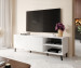 Szafka RTV ABETO 150x42x52 biały/biały połysk - Galeria zdjęcie 8