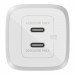 Ładowarka Belkin BoostCharge Pro Dual USB-C PD 3.0 PPS GaN Wall Charger 65W White - Galeria zdjęcie 3
