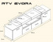 Szafka RTV EVORA 200 czarny/biały połysk - Galeria zdjęcie 2