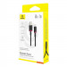 Kabel Baseus Dura USB-Typ C 60W 1m (czerwono-czarny) - Galeria zdjęcie 6