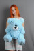Miś TEDDY 60cm niebieski - Galeria zdjęcie 3