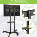 TECHLY STOJAK MOBILNY TV LED/LCD 37-70 CALI 50KG 2 - Galeria zdjęcie 6