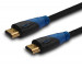 Savio kabel hdmi 2m v1,4 3d oplot nylonowy hdmi a męskie - hdmi a męskie cl-48 cl-48 - Galeria zdjęcie 1