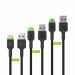 GREEN CELL ZESTAW KABLI 3X USB-USB-C 0,3/1,2/2M - Galeria zdjęcie 1