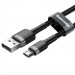 BASEUS CAFULE KABEL MICRO USB 2.4A, 1 METR, SZARO - Galeria zdjęcie 3