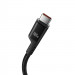 Kabel Baseus Fish-Eye Typ C-Typ C 100W 1m (czarny) - Galeria zdjęcie 4