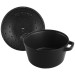 Zestaw 3 naczyń żeliwnych z pokrywką STAUB 40508-386-0 - czarny 24 cm - Galeria zdjęcie 6