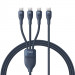 Kabel Baseus Flash Series 3 100W 1,5m (niebieski) - Galeria zdjęcie 1