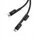 Kabel Baseus Fish-Eye Typ C-Typ C 100W 1m (czarny) - Galeria zdjęcie 5