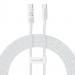 Kabel Baseus Gem Typ C-Typ C 100W 2m (biały) - Galeria zdjęcie 1