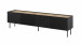 Szafka RTV 4D ONDA 200x40x35-54 czarny (stojąca lub wisząca) - Galeria zdjęcie 1
