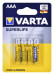 VARTA BATERIA CYNKOWO-WĘGLOWA R03 AAA SUPERLIFE /4 - Galeria zdjęcie 1