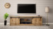 Szafka RTV GRANERO 200x56,7x35 dąb wotan - Galeria zdjęcie 4
