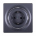 FIBARO Walli Gniazdko N Outlet type F antracyt FGWSONF-011-8 - Galeria zdjęcie 1
