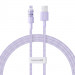 Kabel Baseus Gem 2.4A 1m (fioletowy) - Galeria zdjęcie 1