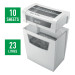 Leitz Niszczarka IQ Home Office P4, 10 kartek, 23 l kosz - Galeria zdjęcie 5