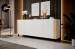 Komoda FARO 200x42x82 biały mat + dąb craft - Galeria zdjęcie 3