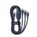Kabel Baseus Flash Series 3 100W 1,5m (niebieski) - Galeria zdjęcie 3
