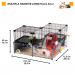 FERPLAST Multipla hamster large - klatka dla gryzoni - 107,5 x 37,5 x 42 cm - Galeria zdjęcie 3