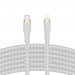 Kabel Belkin BoostCharge Pro Flex USB-C Cable with Lightning Connector 3m Silicone oplot White - Galeria zdjęcie 3