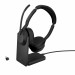 Zestaw Słuchawkowy Bezprzewodowy Jabra Evolve2 55, Link380c MS Stereo Stand - Galeria zdjęcie 1