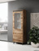 Witryna NORD 60x38x182,5 dąb wotan/antracyt - Galeria zdjęcie 3