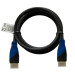 Savio kabel hdmi 2m v1,4 3d oplot nylonowy hdmi a męskie - hdmi a męskie cl-48 cl-48 - Galeria zdjęcie 2