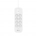 Listwa zasilająca Belkin Power Surge 8-PORT + 1xUSB-A +1xUSB-C 2.4A PD 900J 2m White - Galeria zdjęcie 2