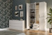 SZAFA ROMANA 120X205 BIAŁA Z LUSTREM - Galeria zdjęcie 6