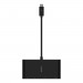 Hub Belkin USB-C Multimedia Adapter 4-in-1 Core Hub 1x4k HDMI/1xVGA/1xUSB-A/1xRJ45 Gigabit Black - Galeria zdjęcie 3