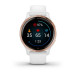 Zegarek Garmin Venu 2S (40 mm) Rose Gold Stainless Steel Bezel / White Case / Silicone Band - Galeria zdjęcie 1