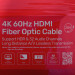 UNITEK KABEL OPTYCZNY HDMI 2.0 Active Optical Cable 4K 60HZ 25M - Galeria zdjęcie 4