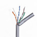 Kabel sieciowy A-LAN drut, 100% miedź KIF5PVC305Q (FTP; 305m; kat. 5e; kolor szary) - Galeria zdjęcie 1