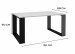Stolik ława MODERN 90x58xH50 biały/czarny - Galeria zdjęcie 5