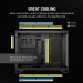 2500X Tempered Glass mATX Mid-Tower, Black - Galeria zdjęcie 5