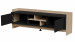 Szafka RTV PORTO 2D 150x38x50 dąb/czarny - Galeria zdjęcie 3