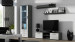 Szafka RTV SOHO 140 szary/ biały połysk - Galeria zdjęcie 2