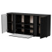Komoda MICHELLE 178x35-47xH82 czarny/dąb viking - Galeria zdjęcie 2