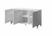 Komoda MARMO 3D 150x45xH80,5 biały mat/marmur biały - Galeria zdjęcie 2
