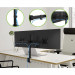 TECHLY PODWÓJNY UCHWYT BIURKOWY LED/LCD 13-27 CALI - Galeria zdjęcie 5