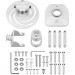 TECHLY UCHWYT DO PROJEKTORA SUFITOWY 22CM 10KG BIA - Galeria zdjęcie 8