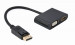 GEMBIRD ADAPTER DISPLAYPORT - HDMI + VGA CZARNY - Galeria zdjęcie 1
