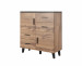Komoda LOTTA 110 2D4S wotan + czarny mat - Galeria zdjęcie 1