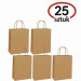 BSTech Torba Papierowa z rączką brązowa 210x110x270 zestaw 25 szt., Grubość : 120 gsm - Galeria zdjęcie 1