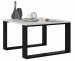 Stolik MODERN MINI 67x67xH40 biały/czarny - Galeria zdjęcie 2