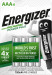 ENERGIZER BATERIE AKUMULATOROWE DO PONOWNEGO NAŁADOWANIA, POWER PLUS AAA HR3/4 700mAh - Galeria zdjęcie 1
